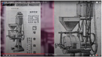 昭和初期の石臼式粉砕機
